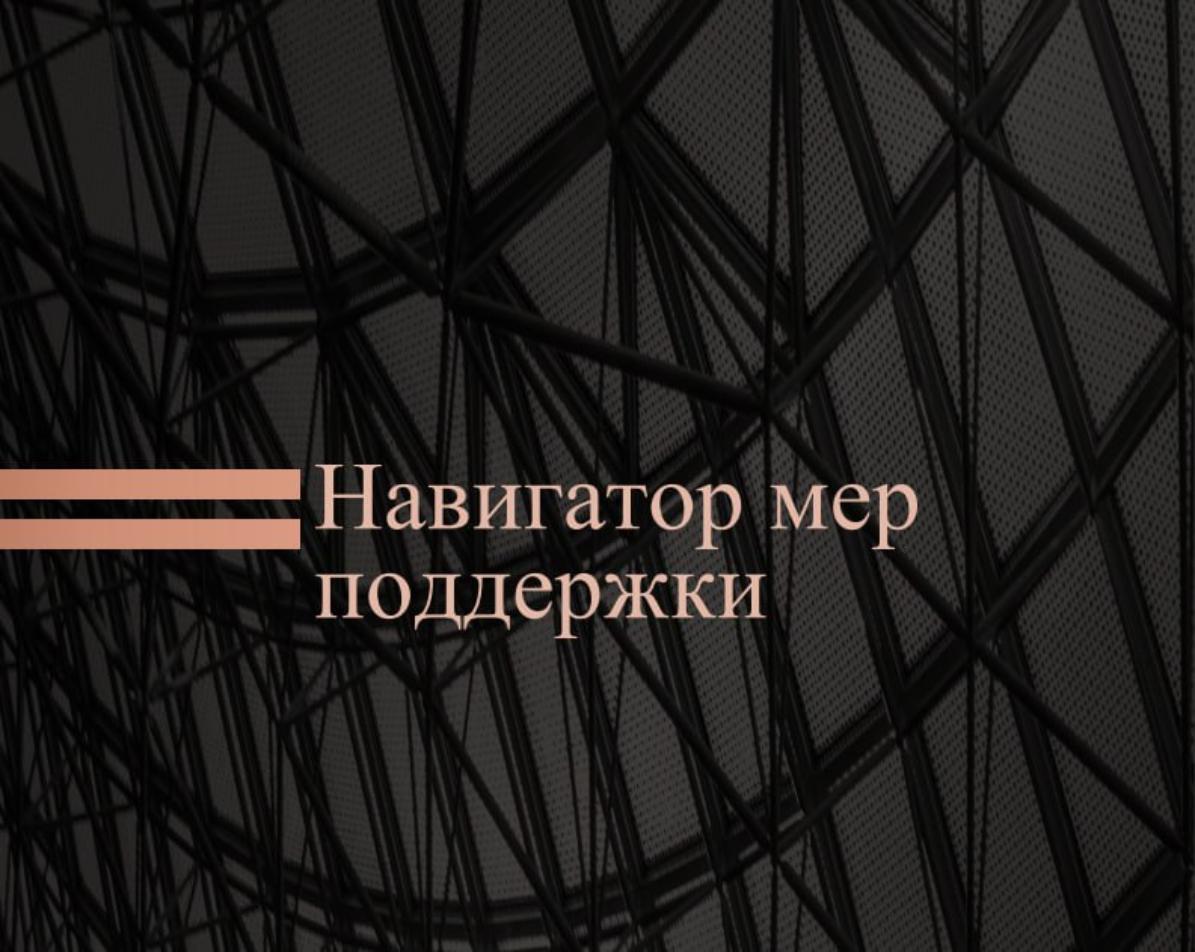 Навигатор мер господдержки – актуальные сведения
